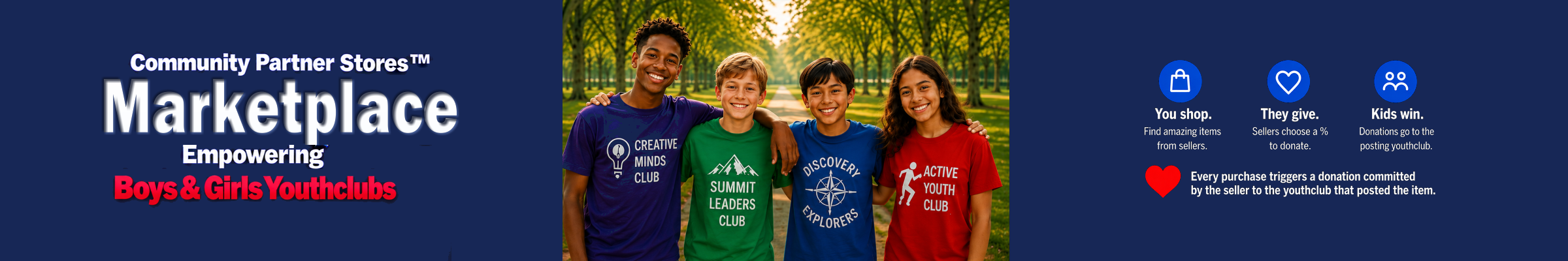 Community Partner Stores Marketplace — Empowering Youthclubs